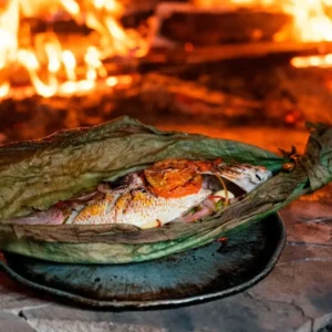 Peixe na brasa com vinhos e cervejas